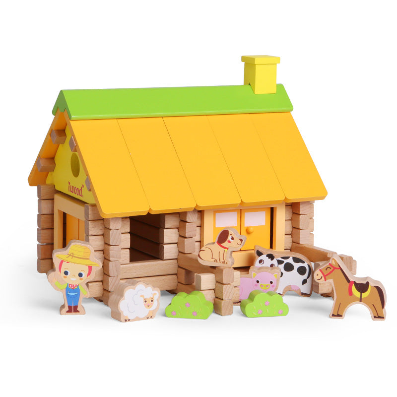 Log Builders Houses Series - Farm House - Playfull Tribe Toys