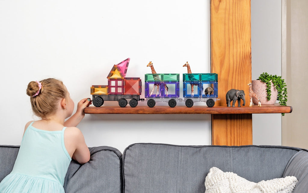 Connetix Magnetic Tiles Pastel Transport Pack 50 pcs