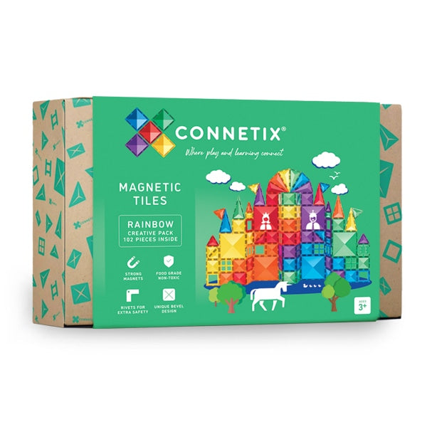 Connetix Magnetic Tiles Rainbow Creative Pack 102 pcs