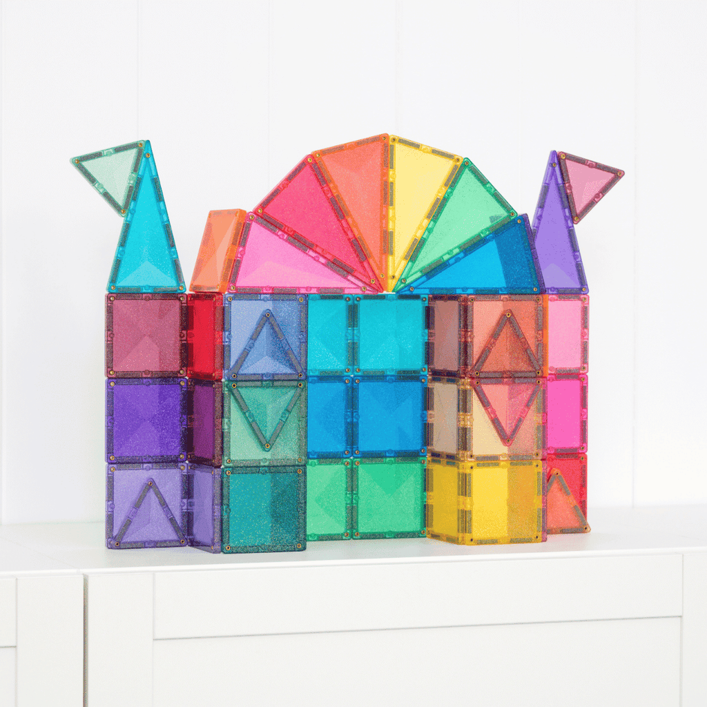 Connetix Magnetic Tiles Glitter Castle Pack 48 pcs