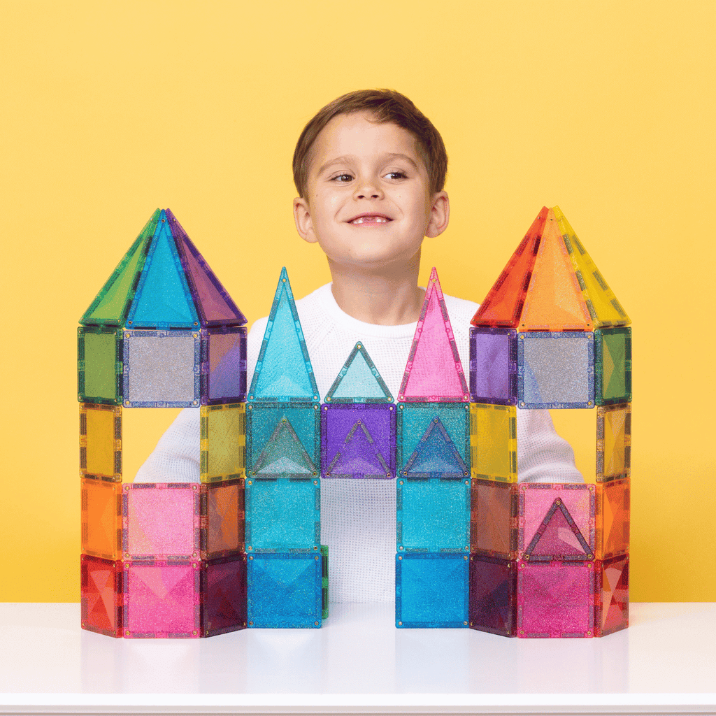Connetix Magnetic Tiles Glitter Castle Pack 48 pcs