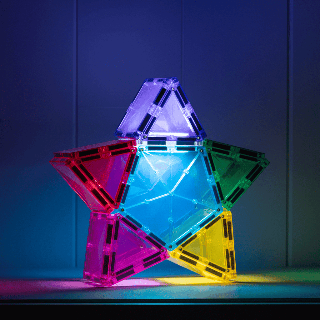 Connetix Magnetic Tiles Light Star Pack 28 Pcs