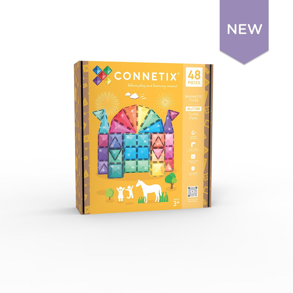Connetix Magnetic Tiles Glitter Castle Pack 48 pcs