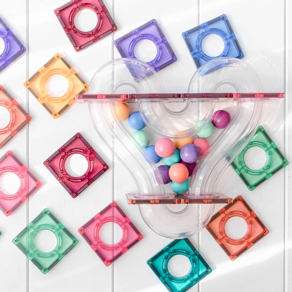 Connetix Magnetic Tiles 16 Pc Pastel Replacement Ball Pack