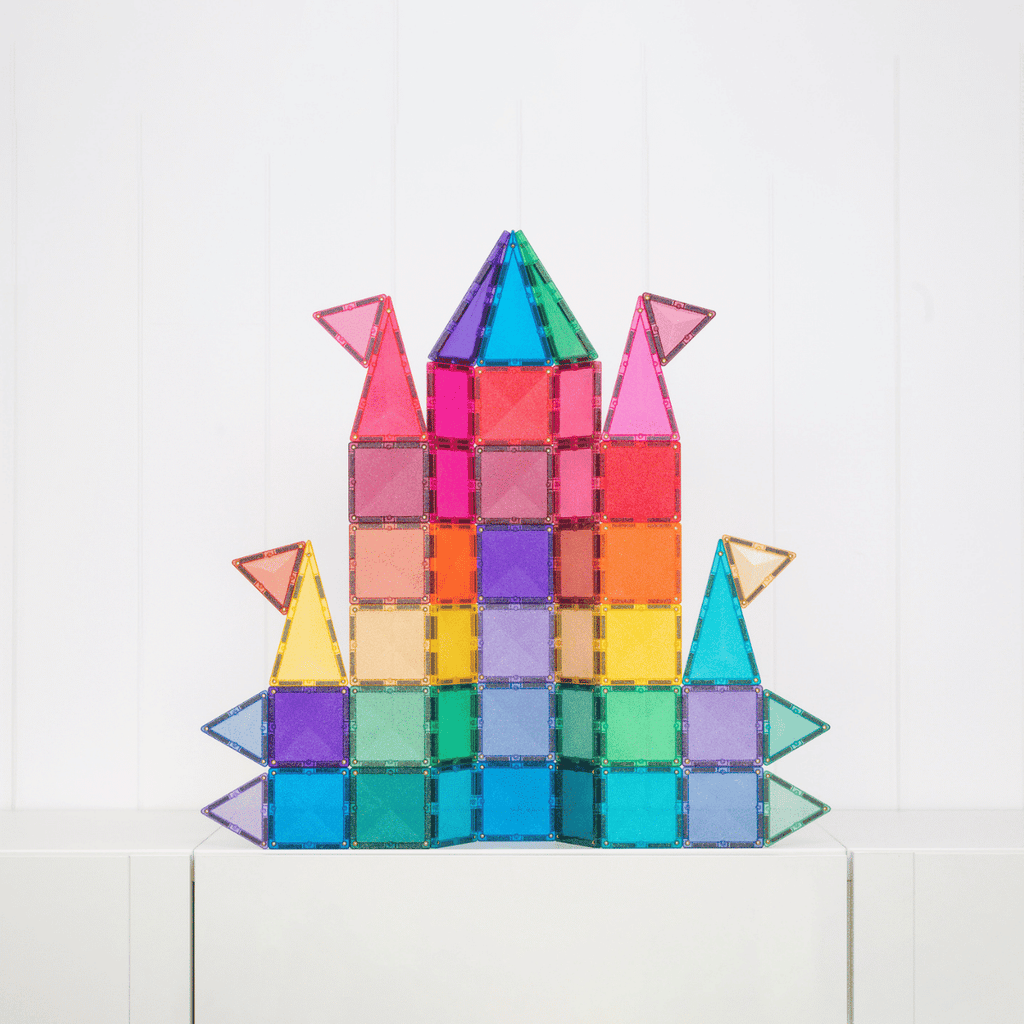 Connetix Magnetic Tiles Glitter Castle Pack 48 pcs