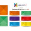 Connetix Magnetic Tiles 40 Piece Square Rainbow Pack