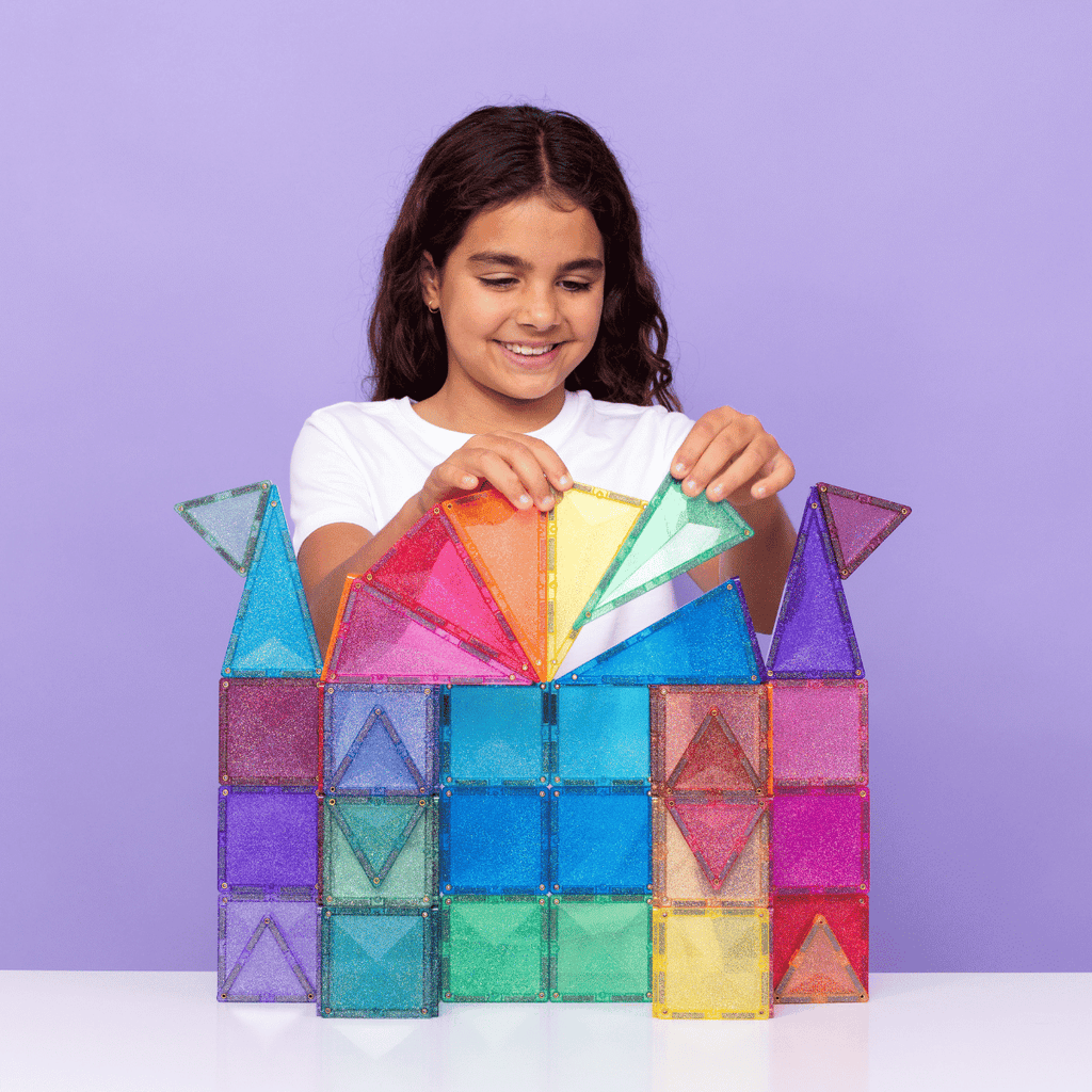 Connetix Magnetic Tiles Glitter Castle Pack 48 pcs