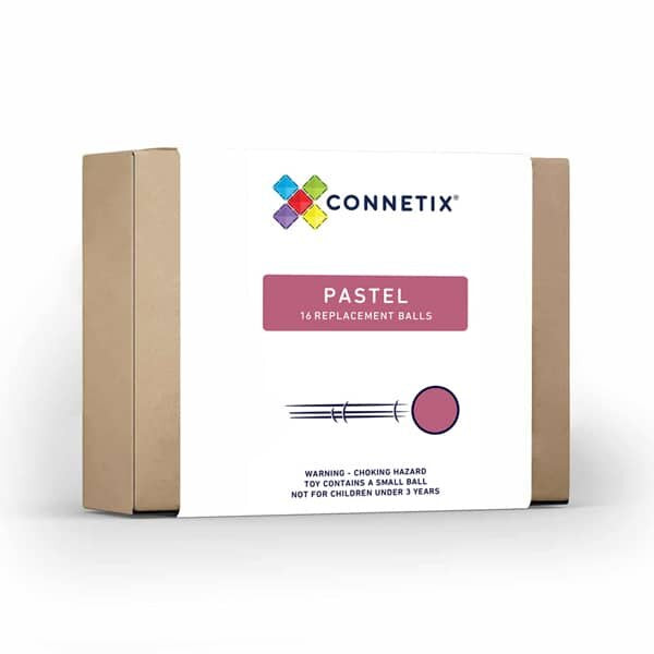 Connetix Magnetic Tiles 16 Pc Pastel Replacement Ball Pack