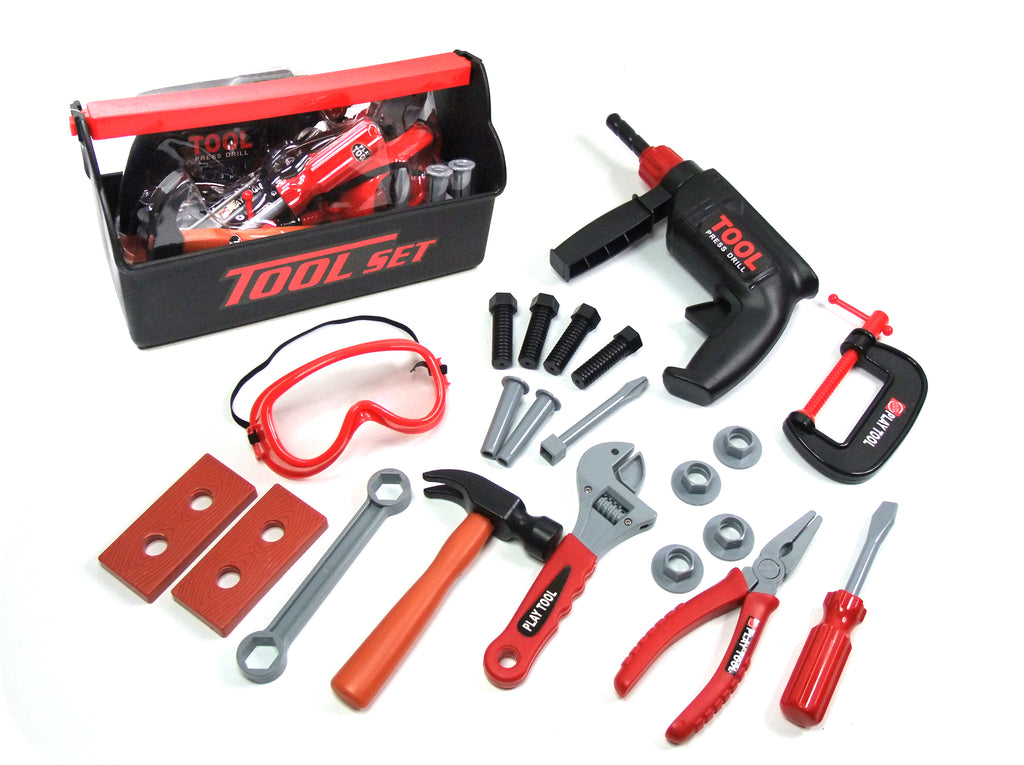 Portable Tool Set C/W Mechanical Drill (24 Pcs)