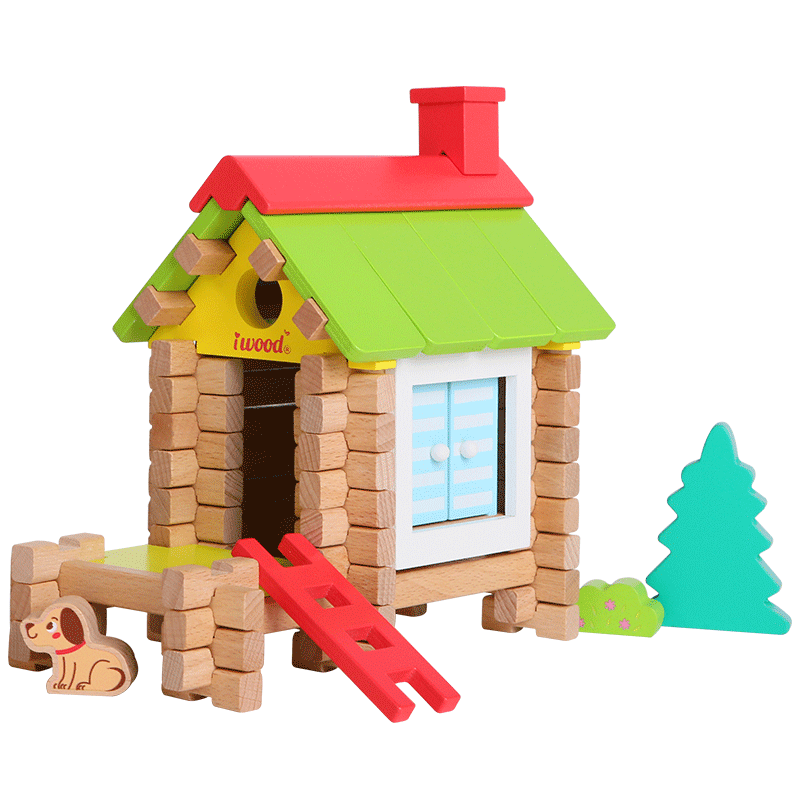 Log Builders Houses Series - Attap House - Playfull Tribe Toys
