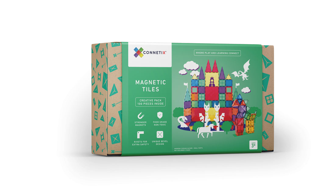 Connetix Magnetic Tiles 100 Piece Creative Pack