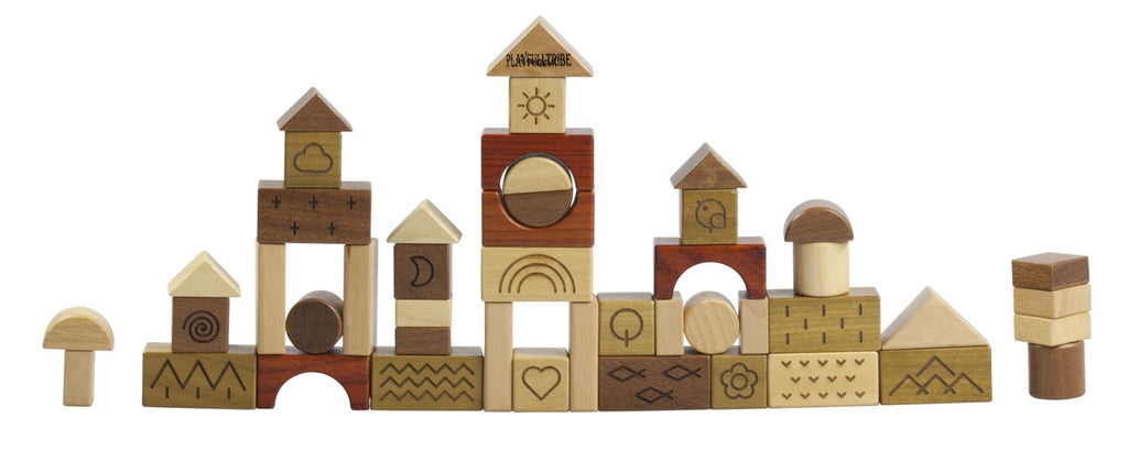 Natural Wooden Blocks Innovate - Playfull Tribe Toys