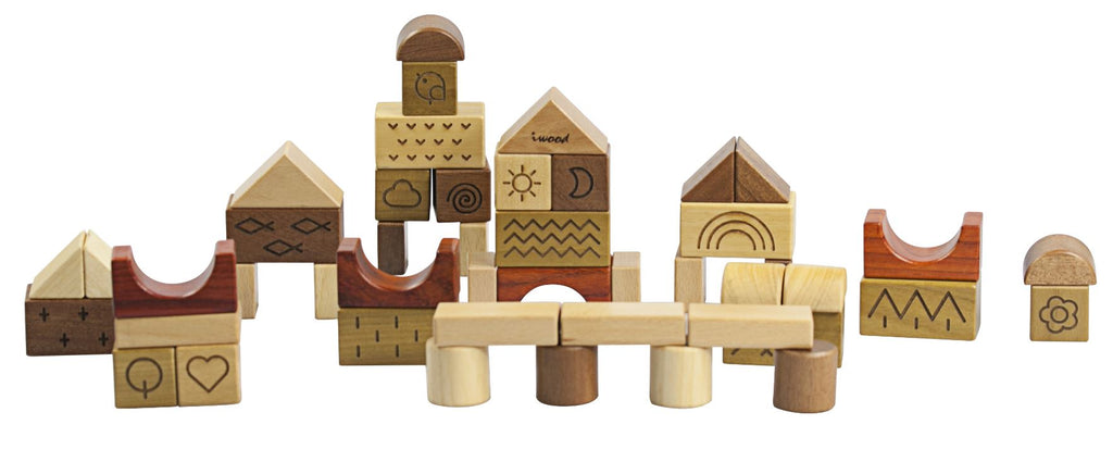 Natural Wooden Blocks Innovate - Playfull Tribe Toys