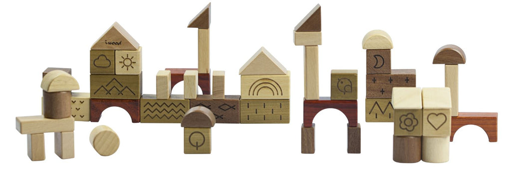 Natural Wooden Blocks Innovate - Playfull Tribe Toys