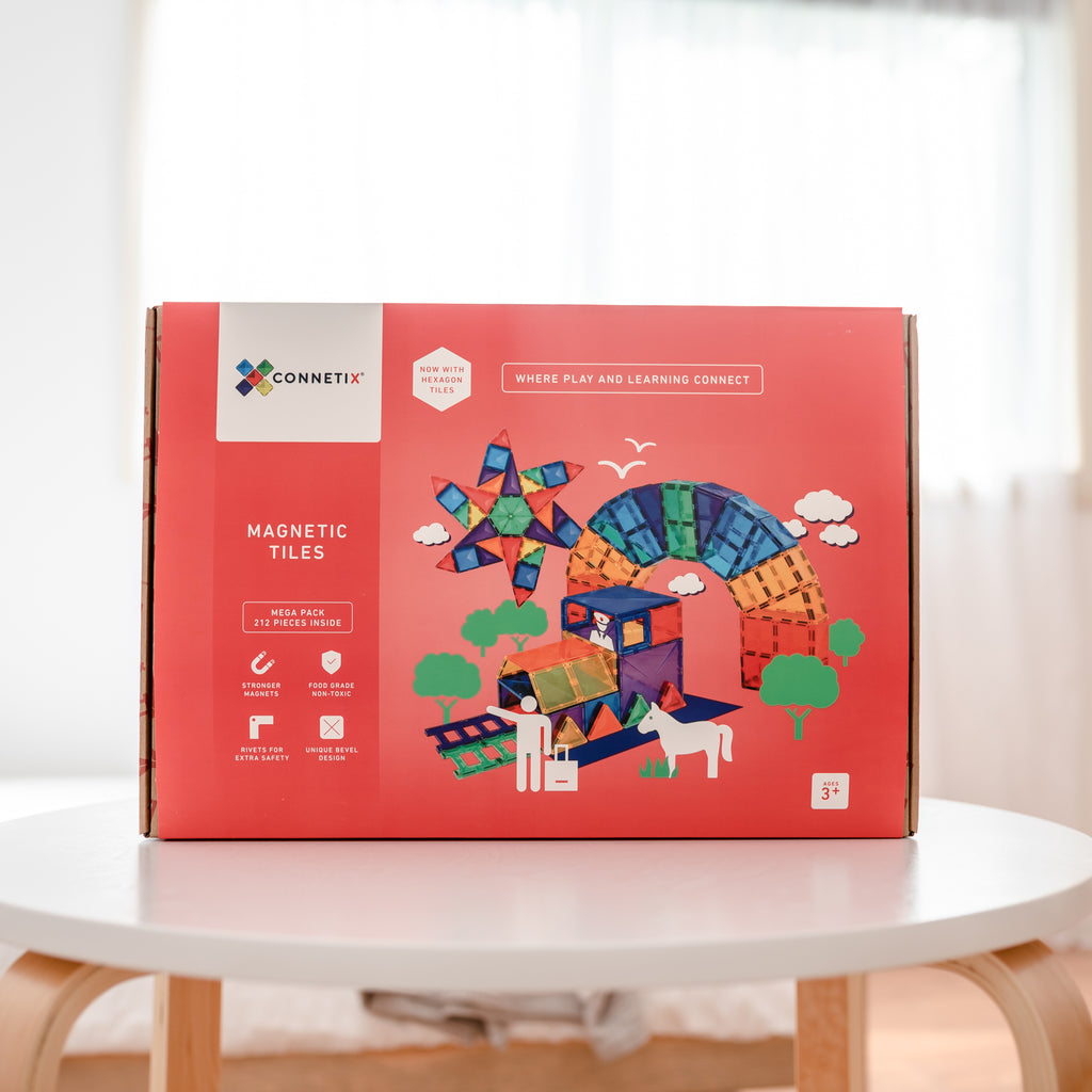 Connetix Magnetic Tiles 212 Piece Mega Pack