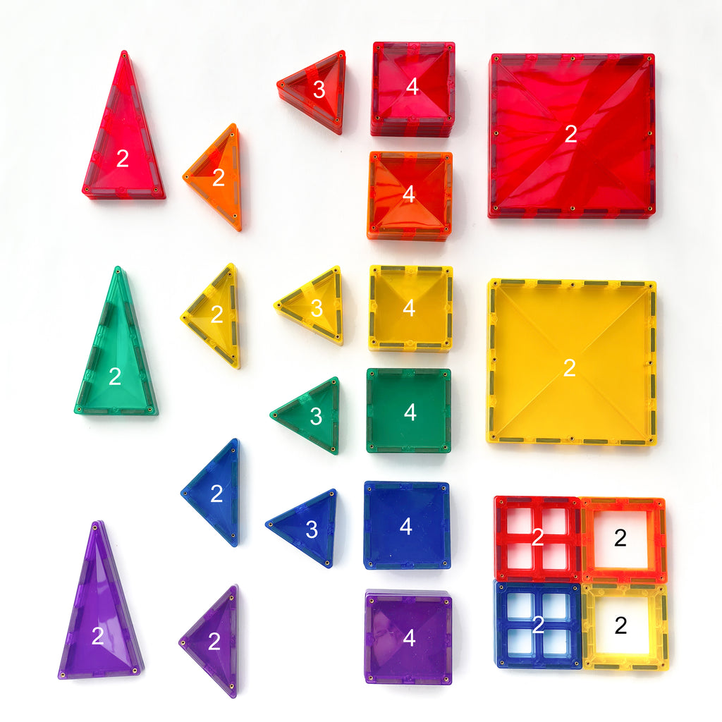 Connetix Magnetic Tiles 62 Piece Pack